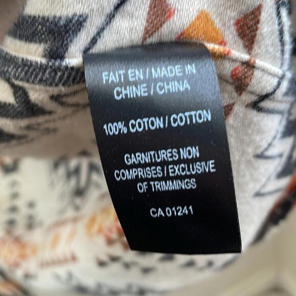 Levi's - Oversized Baggy Navajo Long Sleeve Shirt - Grey / Orange - XL - Picture 4 of 10